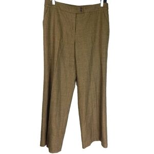 Etro Milano Brown Beige Wool Trousers